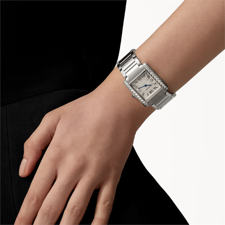 Cartier Tank Française Medium, Silver Dial, Roman Numerals_6
