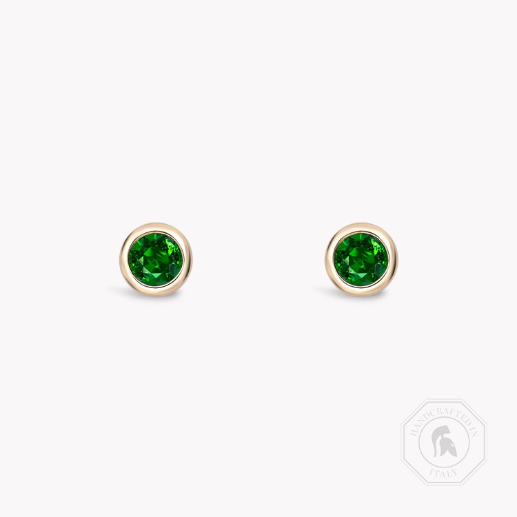 Sundance Emerald Stud Earrings Brilliant Cut, Rubover Set_1