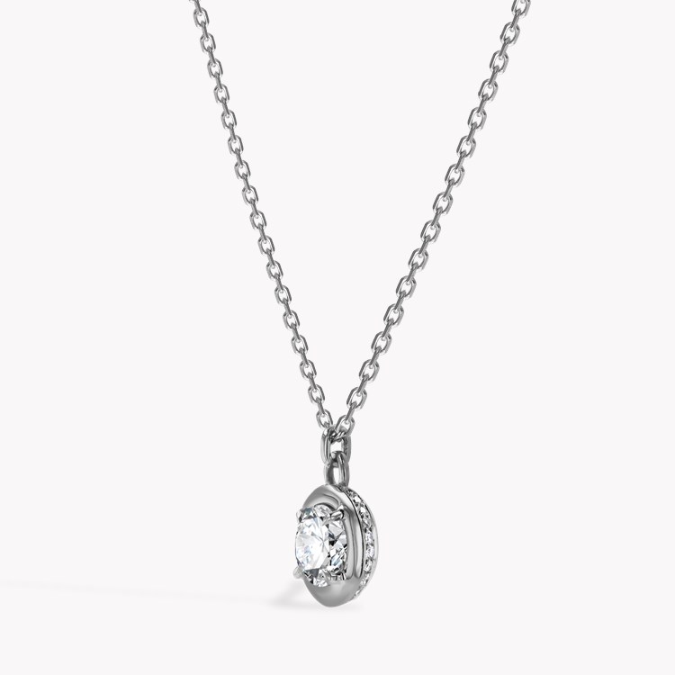 Skimming Stone 0.75ct Diamond Pendant Brilliant cut, Claw set_2
