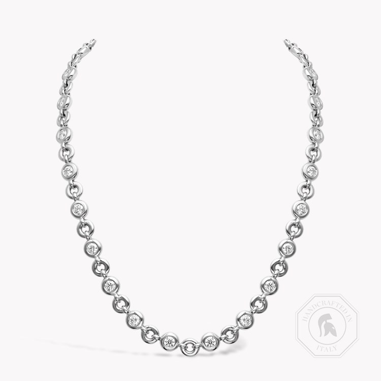 RockChain Botswana Diamond Necklace Brilliant Cut, Rubover Set_1