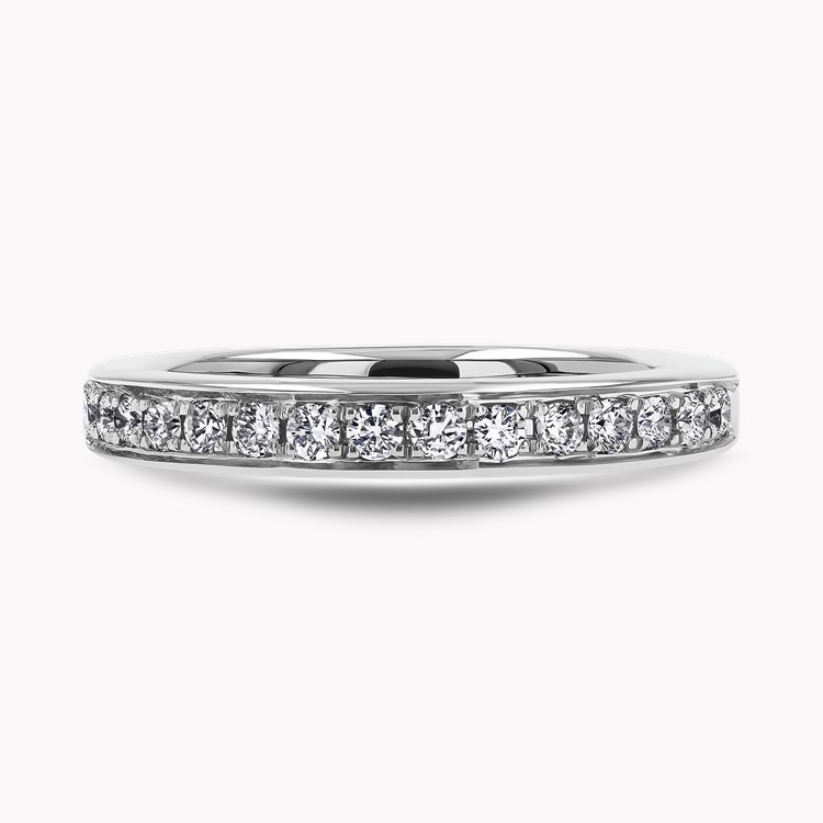 Brilliant Cut Diamond Half Eternity Ring, view 2
