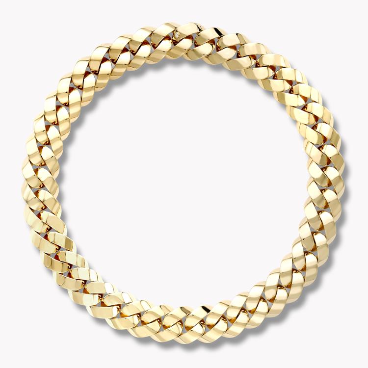Cuba Small Chain Necklace in Yellow Gold _2