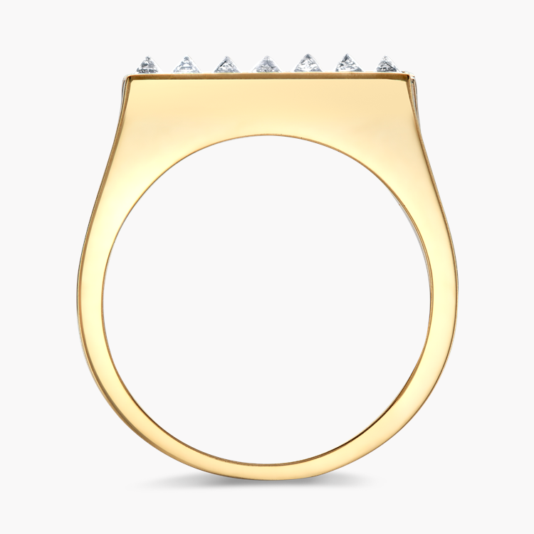 RockChic 1.09ct Diamond Three Row Ring Inverted Princess Cut. Channel Set_3