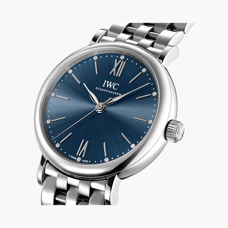 IWC Portofino Automatic 34 34mm, Blue Dial, Baton/Roman Numeral_3