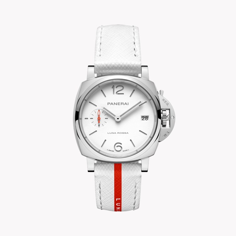 Panerai Luminor Due Luna Rossa 38mm, White Dial, Arabic/Baton Numerals_1