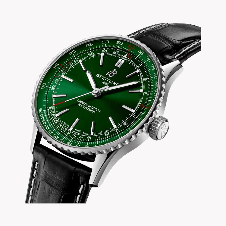 Breitling Navitimer Automatic GMT 41mm, Green Dial, Baton Numerals_2
