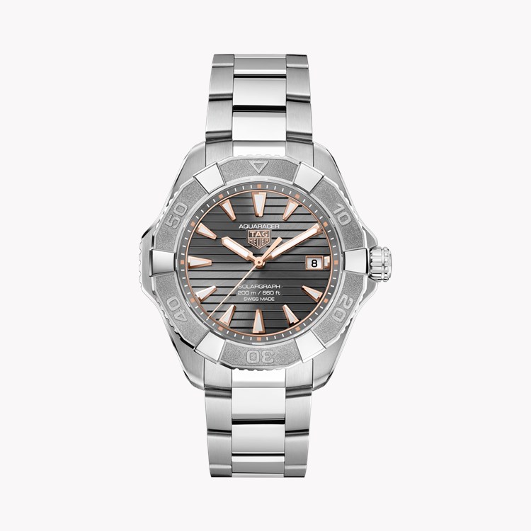 Tag Heuer Aquaracer Professional 200 Solargraph 40mm, Grey Dial, Baton Numerals_1