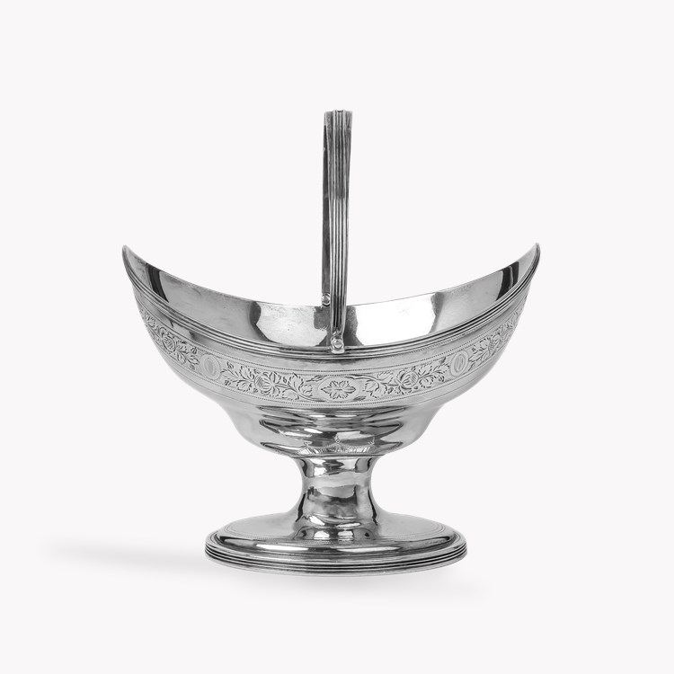 Silver George III Sugar Basket Hallmarked London_3