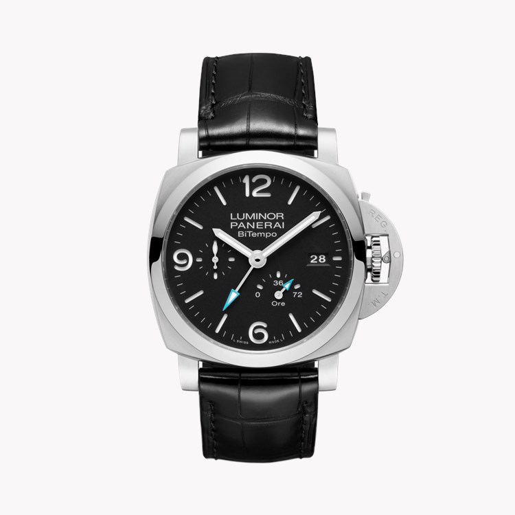 Panerai Luminor BiTempo - 44mm 44mm, Black Dial, Arabic/Baton Numerals_1