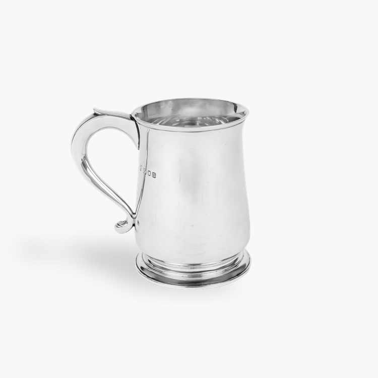 Silver George VI 12oz Pint Mug Hallmarked London_1
