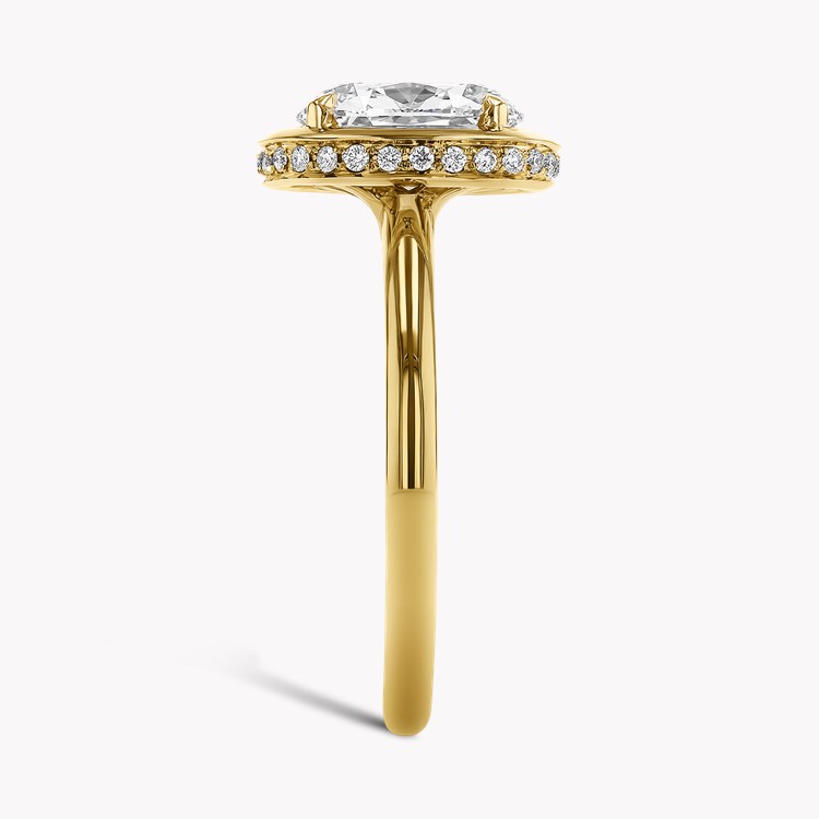 Skimming Stone 2.08ct Oval Cut Diamond Ring Oval Cut, Claw Set_4