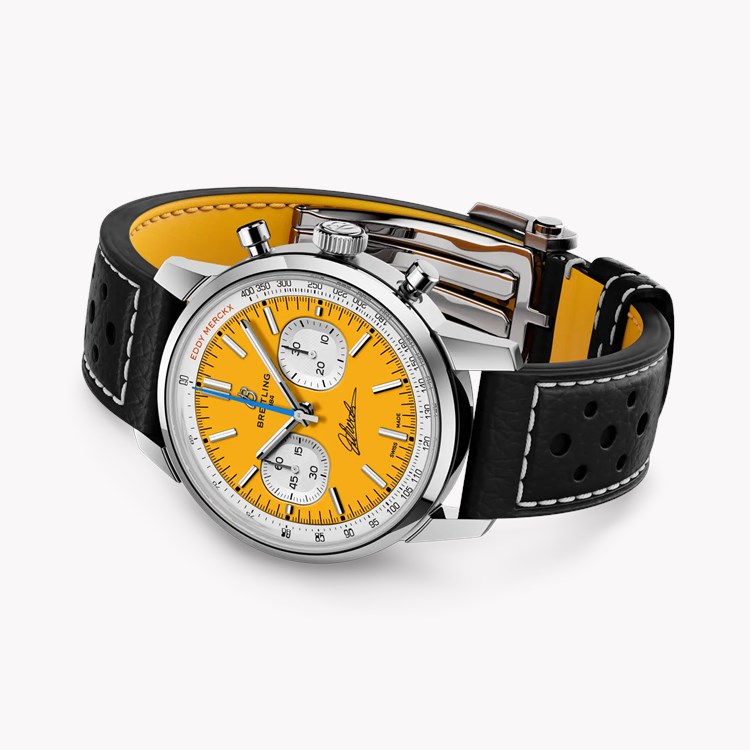 Breitling Top Time B01 Chronograph 41 Eddy Merckx 42mm, White Dial, Baton Numerals_3