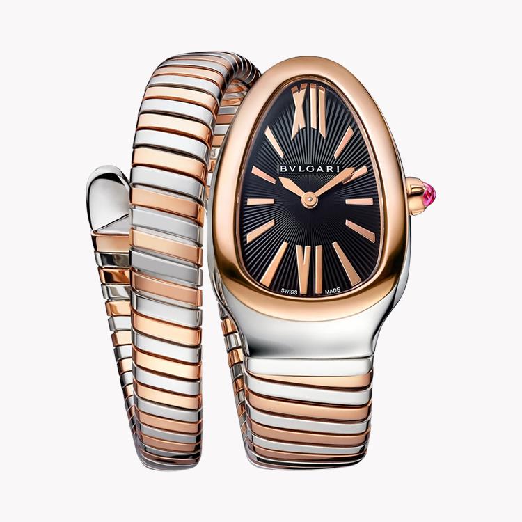 Bvlgari Serpenti Tubogas 35mm, Black Dial, Baton & Roman Numerals_1