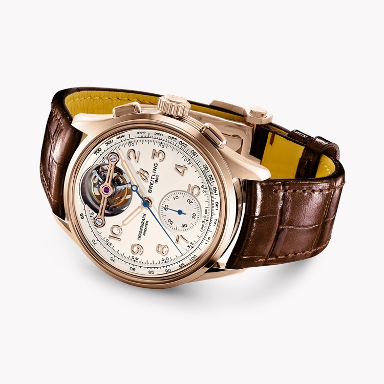 Breitling Premier B21 Chronograph Tourbillon 42mm, Silver Dial, Arabic Numerals_4
