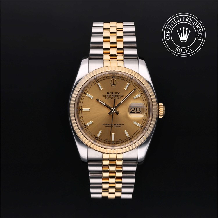 Datejust 36 2013, 36mm, Oystersteel and Yellow Gold