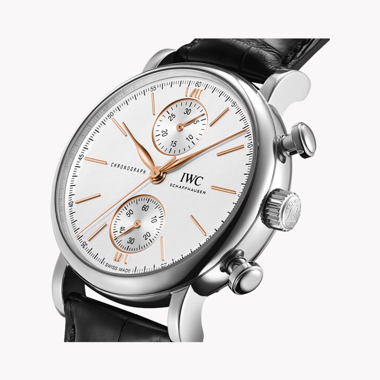 IWC Portofino Chronograph 39mm, Silver Dial, Baton Numerals_3