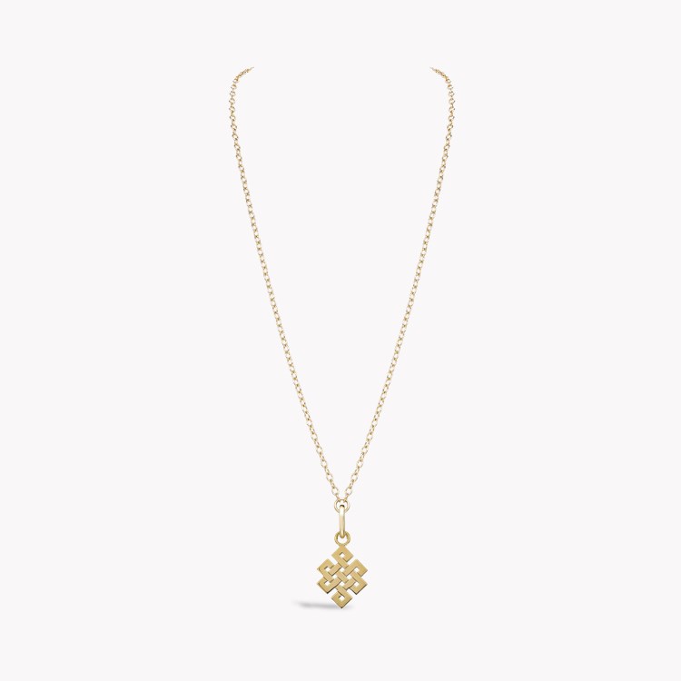 Endless Knot Gold Pendant Charm _2