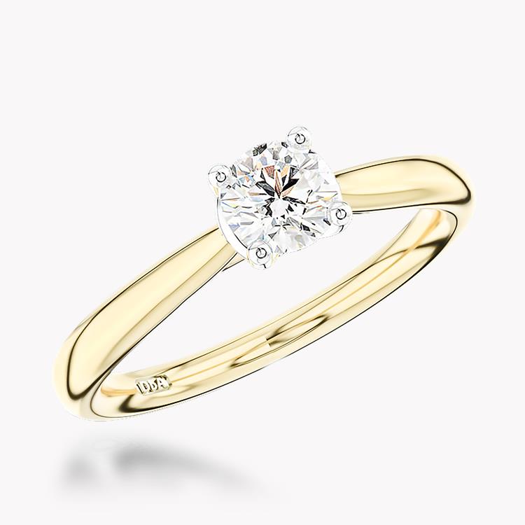 0.43CT Diamond Solitaire Ring Yellow Gold and Platinum Gaia Setting Brilliant Cut, Solitaire, Four Claw Set_1