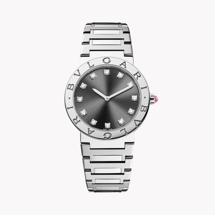 Bvlgari Bvlgari 33mm, Anthracite Dial, Diamond Numerals_1