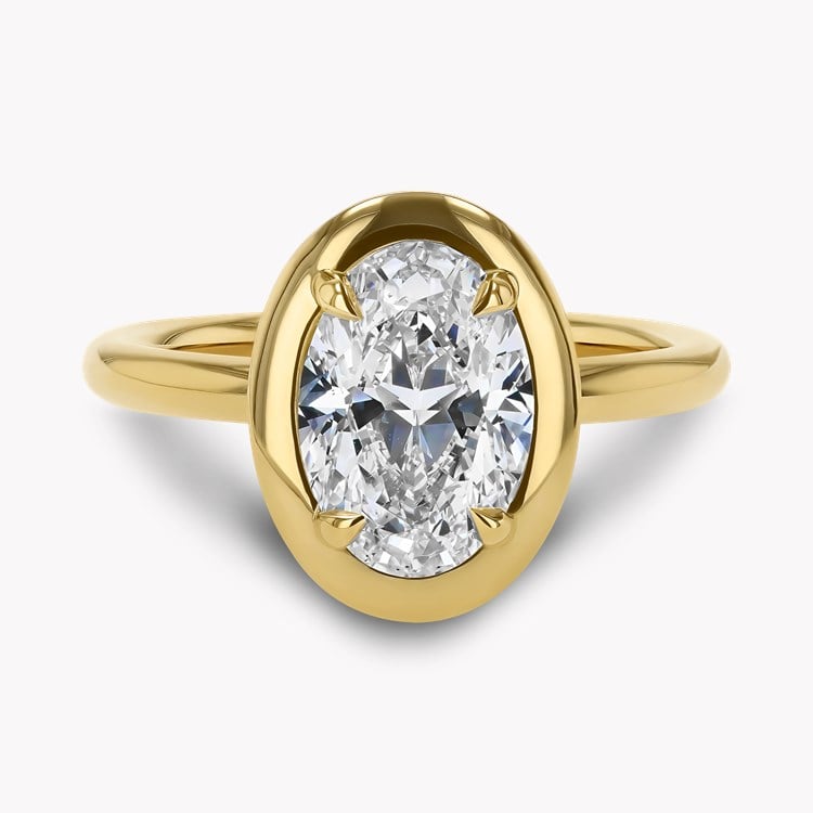 Skimming Stone 2.08ct Oval Cut Diamond Ring Oval Cut, Claw Set_2