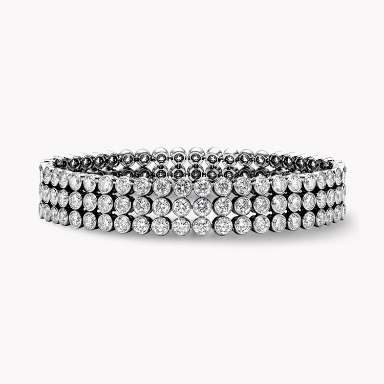 Brilliant Cut Diamond Bracelet    15.84ct in White Gold