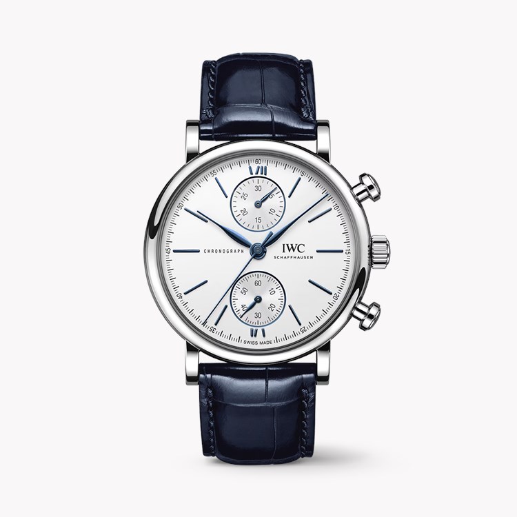 IWC Portofino Chronograph 39mm, Silver Dial, Baton Numerals_1