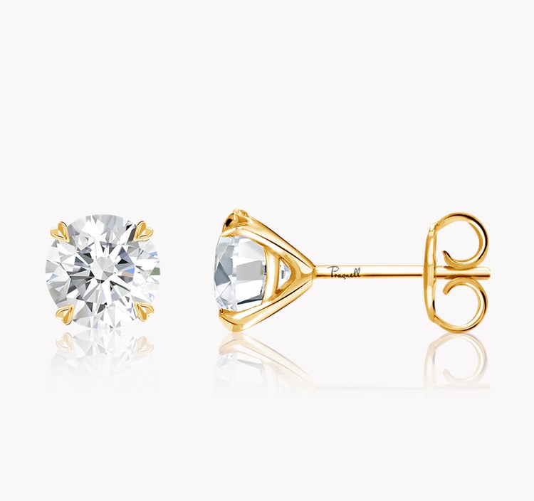Windsor 1.42ct Diamond Stud Earrings Brilliant cut, Claw set_2