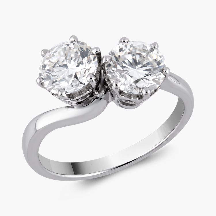 Brilliant Cut 1.95ct Diamond Toi et Moi Ring Brilliant cut, Claw set_1