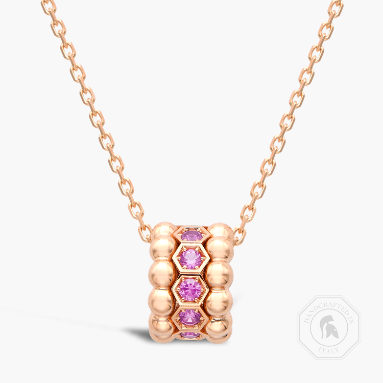 Bohemia Brilliant Cut Natural Sapphire Three Row Pendant Brilliant Cut, Grain Set_1