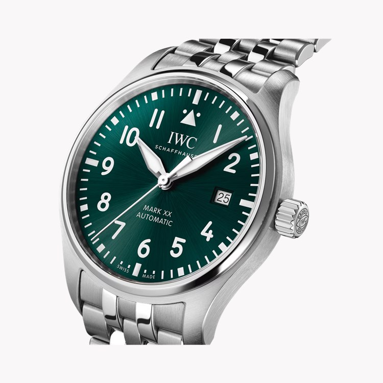 IWC Pilot's Mark XX 40mm, Green Dial, Arabic Numerals_3