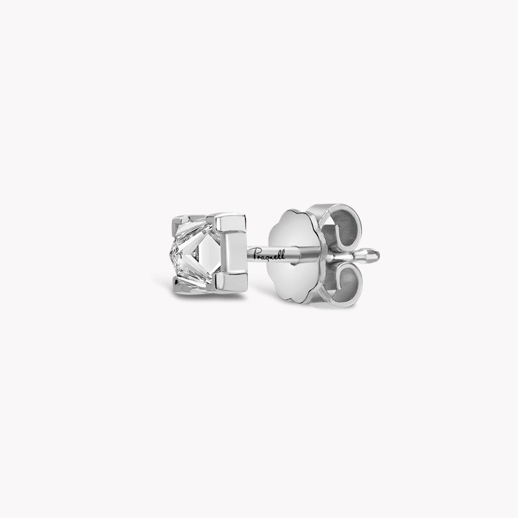 RockChic Diamond Solitaire Earring Princess Cut, Claw Set_2