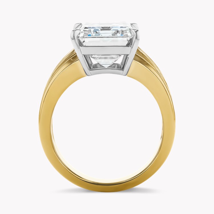 Masterpiece Manhattan Emerald Cut 7.04ct Diamond Ring Carré & Emerald Cut, Channel & Claw Set_3