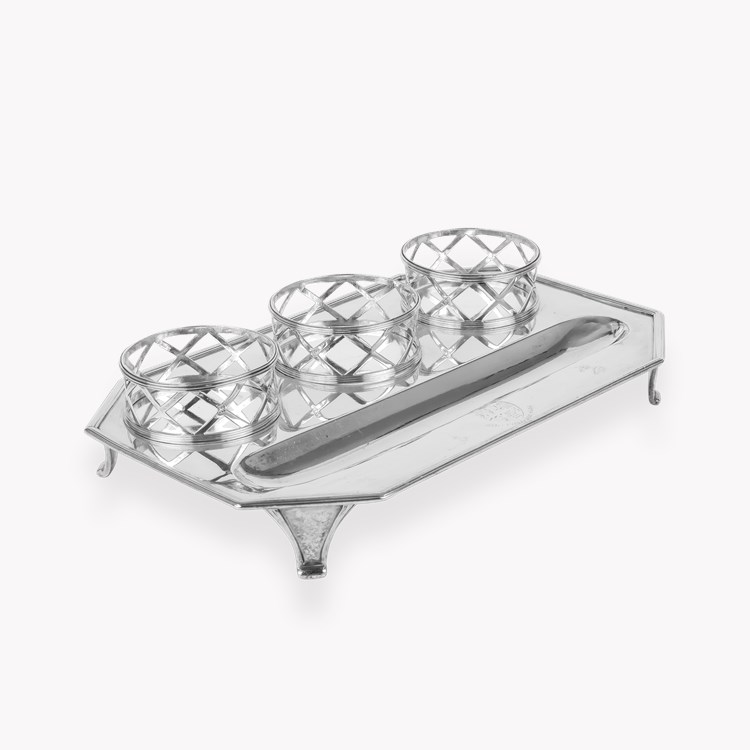 Silver George III Inkstand Hallmarked London_2