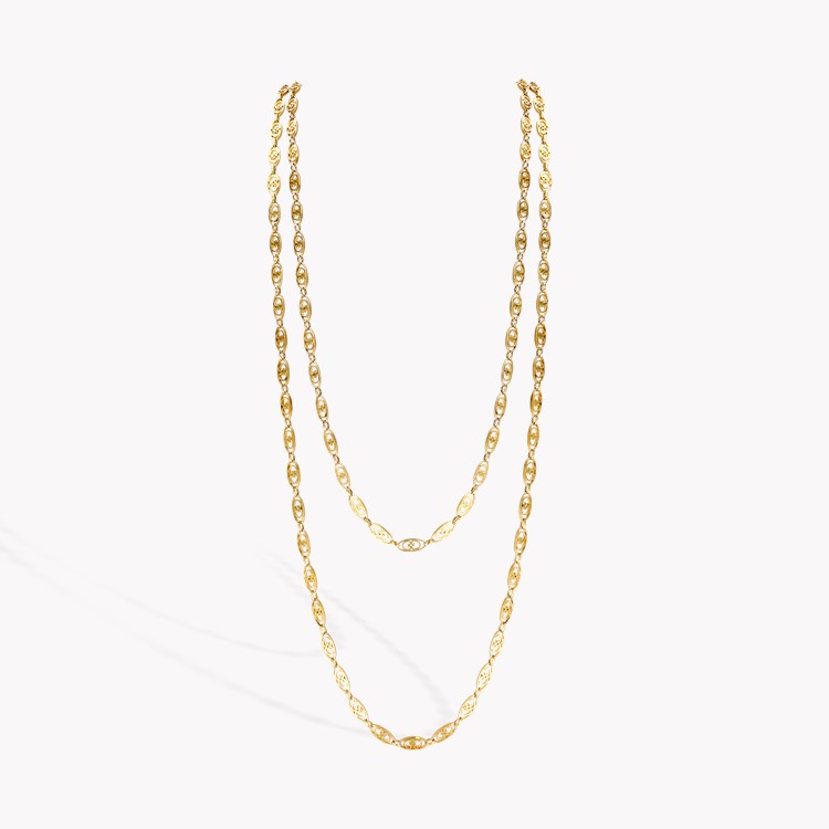 Belle Epoque Fancy Oval Link 155cm Necklace _1