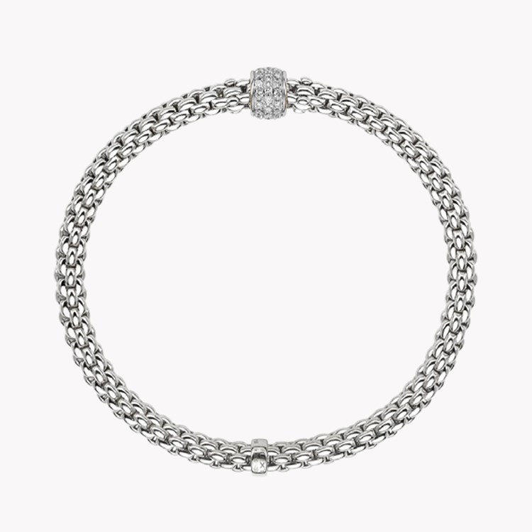 Fope Flex-it Solo 0.29ct Diamond Bracelet Brilliant Cut, Grain Set_2