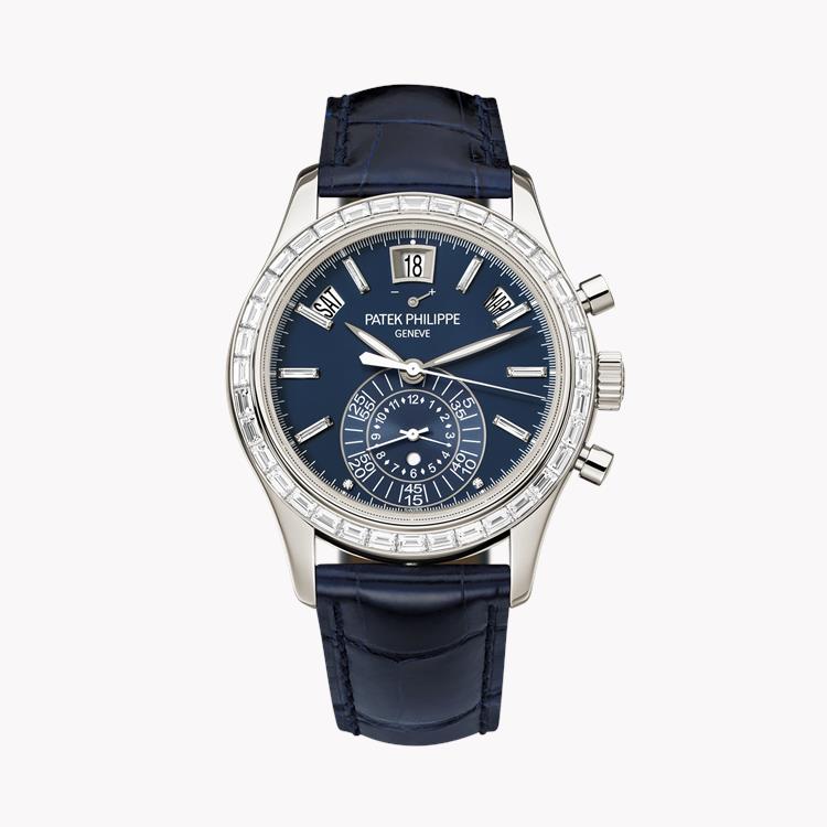 Patek Philippe Annual Calendar 40.5mm, Blue Dial, Diamond Baton Numerals_1