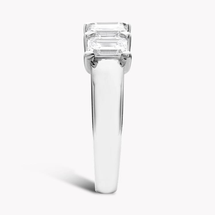 Five Stone Diamond Ring Emerald Cut, Claw Set_4