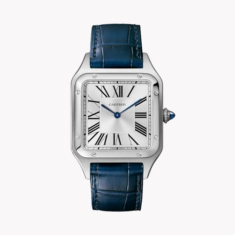 Cartier Santos-Dumont 31.4mm, Silver Dial, Roman Numerals_1