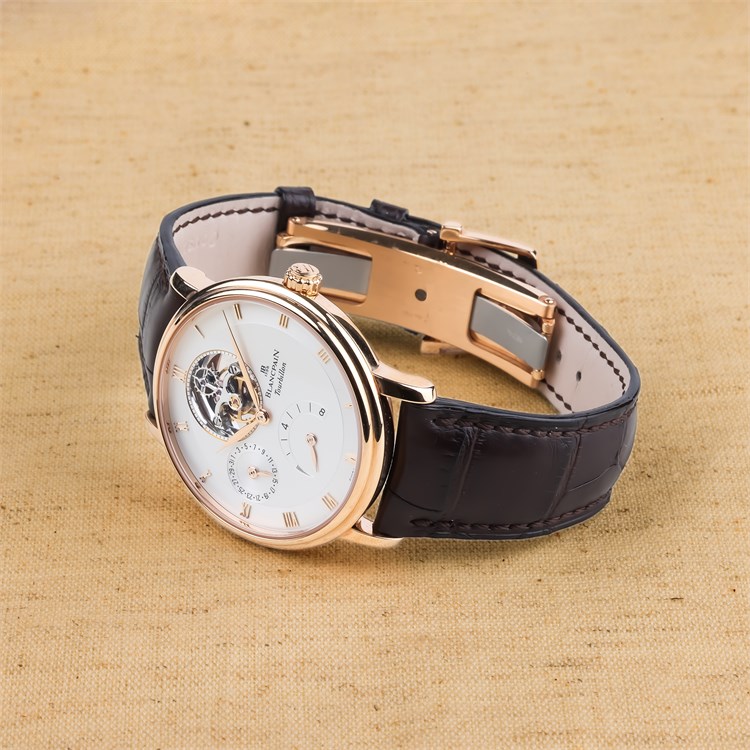 Blancpain Villeret 37.5mm, White Dial, Roman Numerals_2