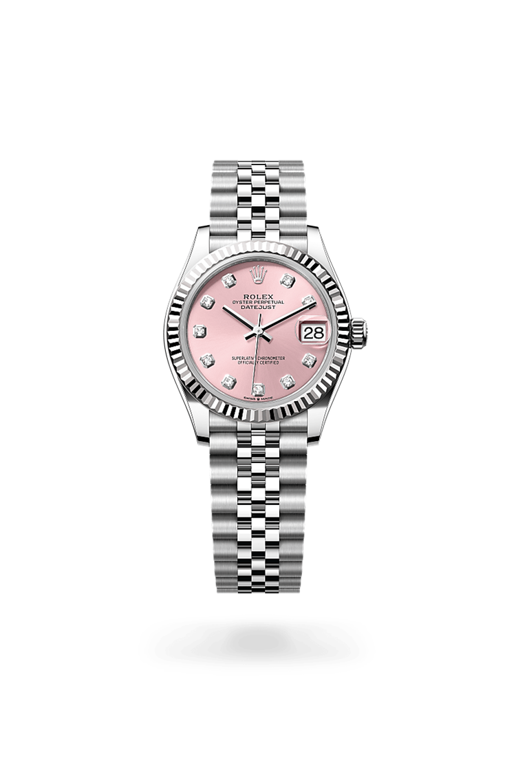 Datejust 31, Oyster, 31 mm, Oystersteel and white gold