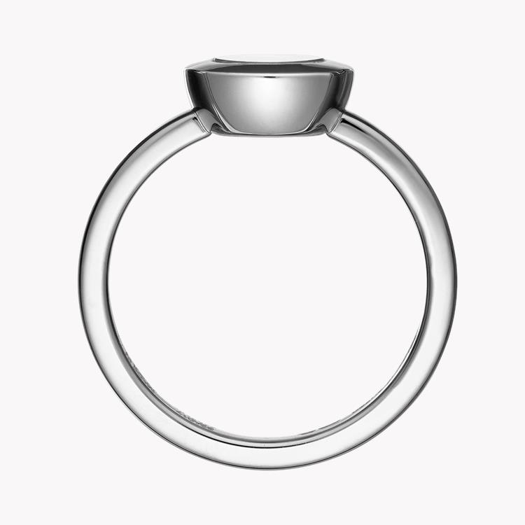 Chopard Happy Diamonds Round Shaped Solitaire Ring Brilliant Cut Rub Over Set_3