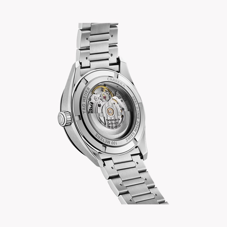 Tag Heuer Carrera Date 39mm, Silver Dial, Baton Numerals_2