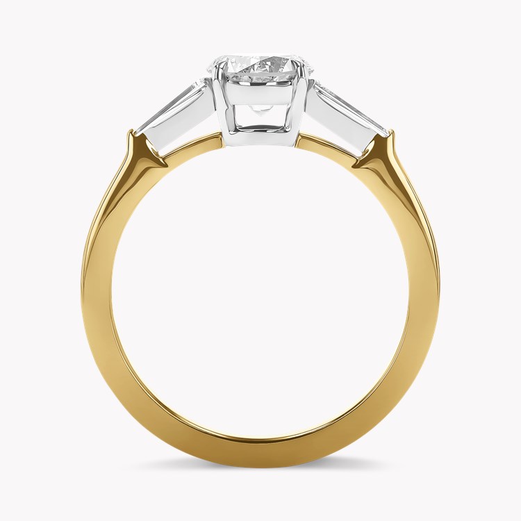 Regency 2.50ct Brilliant Cut Diamond Ring Brilliant & Tapered Baguette Cut, Claw Set_3