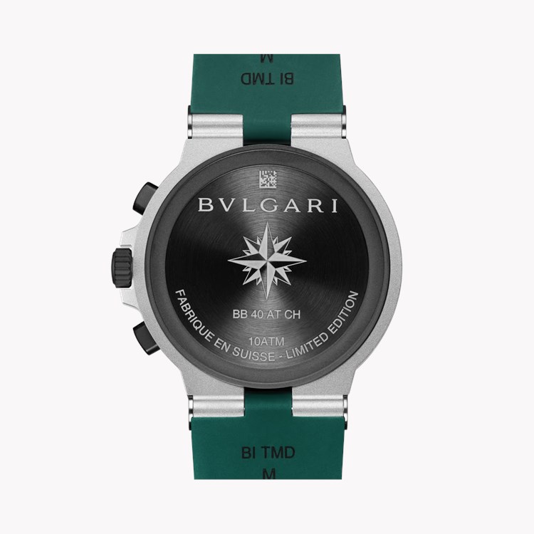 Bvlgari Aluminium 40mm, Green Dial, Arabic/Baton Numerals_4