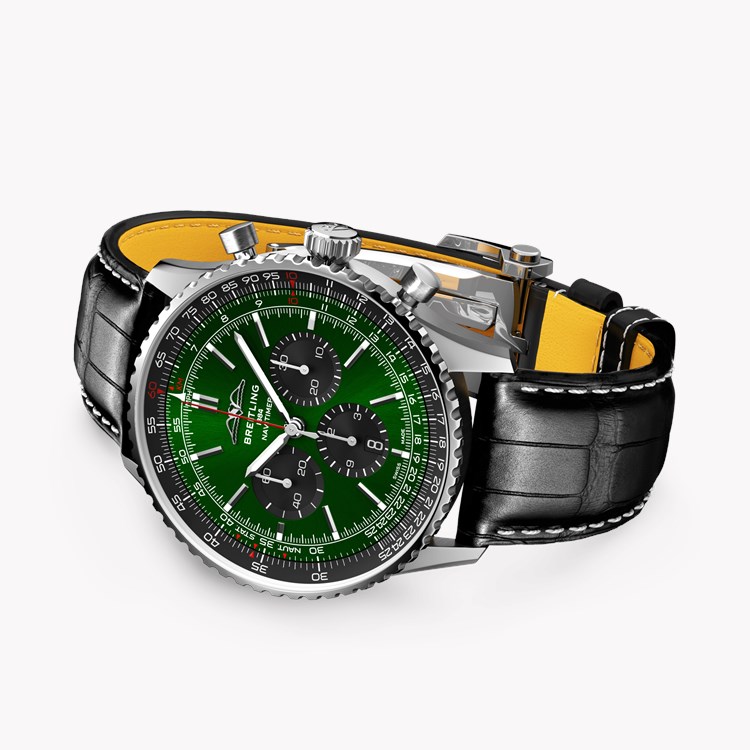 Breitling Navitimer B01 Chronograph 46 46mm, Dark Green Dial, Baton Numerals_4