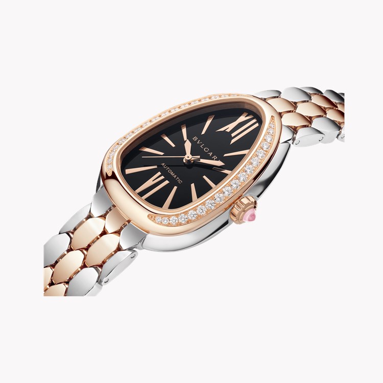 Bvlgari Serpenti Seduttori 34mm, Black Dial, Baton/Roman Numerals_2