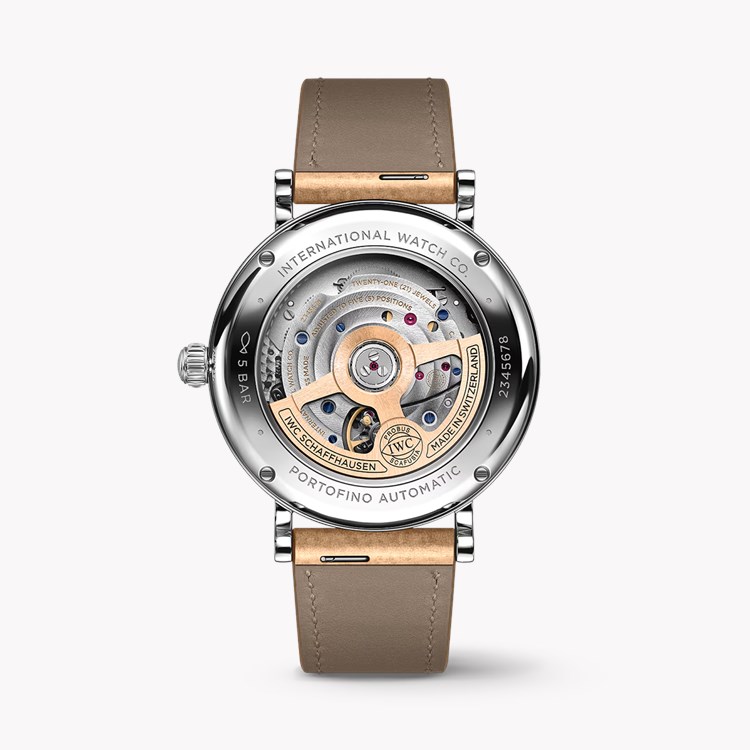 IWC Portofino 37mm, Silver Dial, Baton/Roman Numerals_2