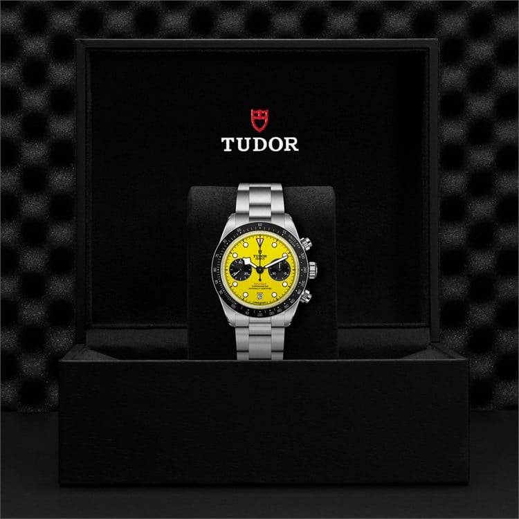 Tudor Black Bay Chrono 39 39mm, Yellow Dial, Baton Numerals_4