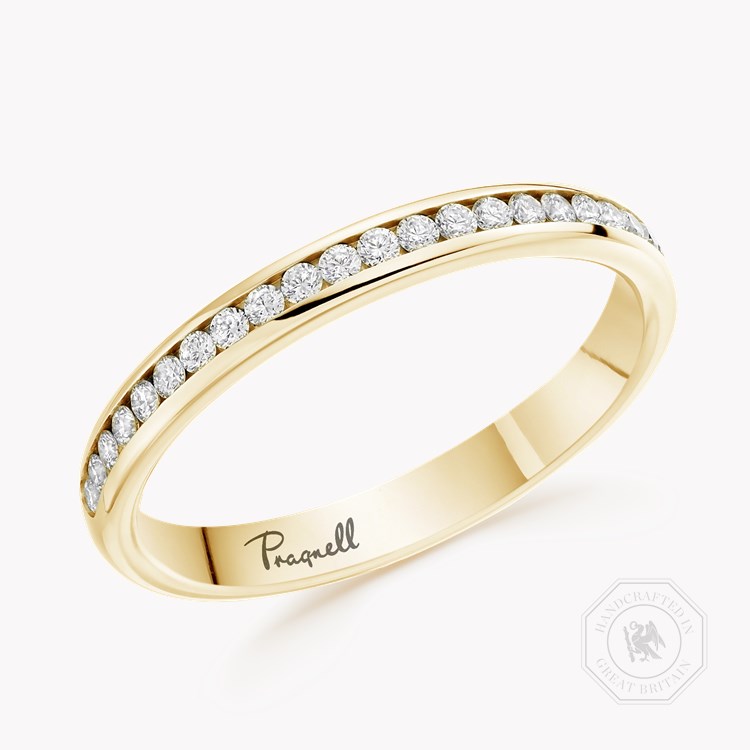 Brilliant Cut Diamond Half Eternity Ring