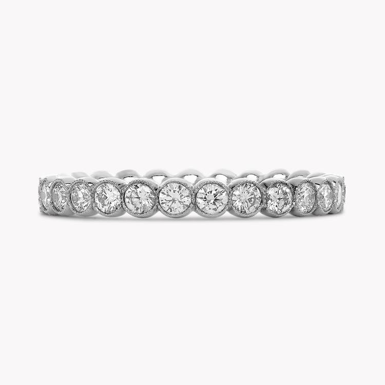 Diamond Dot 0.98ct Full Eternity Ring Brilliant Cut, Millegrain Set_2